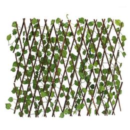 70CM Artificial Plants Decor Extension Garden Yard Artificial Ivy Leaf Fence Fake Leaves Branch Green Net for Home Wall Garden1317z