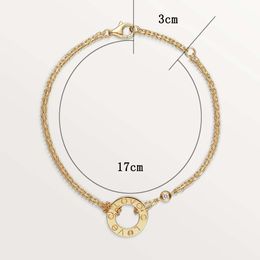 High Edition Wrap Chains Charm Bracelets for Women Girls Ladies Lovers' Gift 316L Titanium Steel Fashion Jewellery Set with 2 brilliant-cut Diamonds