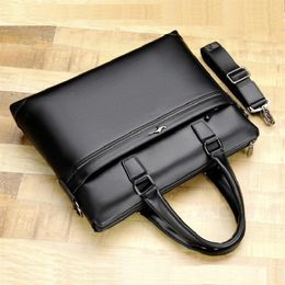 Men briefcases leisure laptop business Bag quality PU formal work bags large capacity handbag Male handbags282L