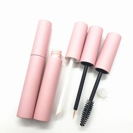 20 50 100pcs 10ml Pink Lip Gloss Tubes Lip Bottle Empty Eyeliner Mascara Cosmetic Container Packing192V