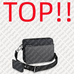 TOP M69443 Designer TRIO MESSENGER BAG Men Casual Cross Body Bags with Small coin purse292o