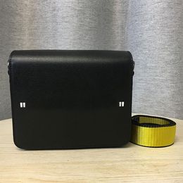 Designer bags turn-off Genuine Leather Yellow Strap Crossbody bag Highest Quality Messenger Stripe Diagonal Binder Handbags fashio268i