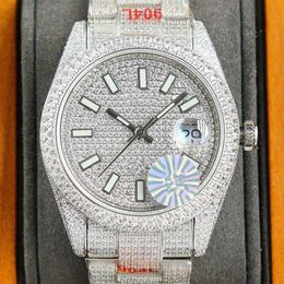 Wristwatches Diamond Watch Mens Automatic Mechanical Watch 40mm Wristwatch Made Of 904L Stainls Steel Montre de2844