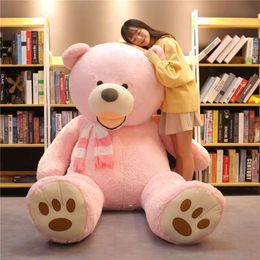 Huge 130cm wholesale Big America Bear Stuffed Animal Teddy Bear Cover Plush Soft Toy Doll Pillow Cover(without Stuff) Kids Baby Adult Gift