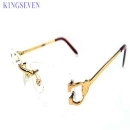 top quality sunglasses for women fashion attitude round circle oval buffalo horn glasses red box white pink silver gold frame Lune2759