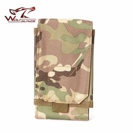 Stuff Sacks Tactical Bag Molle Pouch Outdoor Cell Phone Pocket Hunting Belt Case Portable Hiking Waist HOOK & LOOP266w