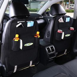 Auto Car Back Seat Storage Bag Organiser Trash Net Holder Multi-Pocket Travel Hanger for Auto Capacity Pouch Container2687
