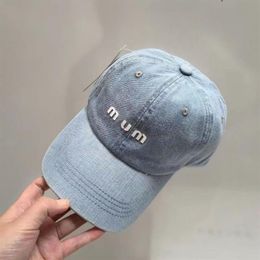 Denim Baseball Cap for Women Outdoor Ladies Letters Men Ball Caps Autumn Casual Streetwear Dad Hat Sports Hats Sunshade Gorras Cha193B