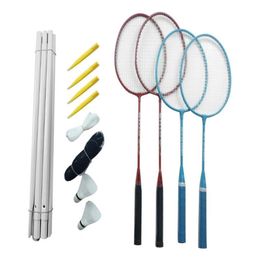 Badminton Set Portable Outdoor Badminton Combination Set Net System System Training Outdoor Families Sports2828