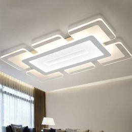 Ceiling Lights Remote Control Surface Mounted Modern Led Lamparas De Techo Rectangle Acrylic Lamp Fixtures273L