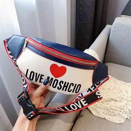 Leather Fanny Pack Women Large Capacity Waist Pack Fashion Letter Panelled Waist Bags Leather Belt Bag Multi-function Chest Bag T2311S