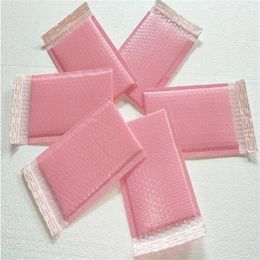 Gift Wrap 15x20 5cm Usable space pink Poly bubble Mailer envelopes padded Mailing Bag Self Sealing Packing Bag2719