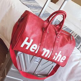High-end quality classical fashion duffel bags men female travel bags large capacity holdall luggage 45CM293E