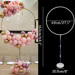 163cm Circle Arch Frame Balloon Stand Holder Wedding Background Decor Balloons Garland Birthday Party Decorations Baby Shower252n