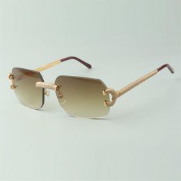 Micro-paved diamond claw sunglasses 8100823 with classic lenses size 56-18-140mm248o