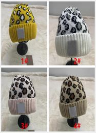 Designer Beanie Brand Caps For Women Men Winter Knitted Leopard Hats Unisex Ladies Warm Gorras Tie Dye Knit Beanies 20211559147