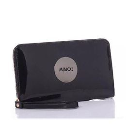 Designer Mimco Wallet Women PU Leather Purse Brand Wallets Large Capacity Makeup Cosmetic Bags Ladies Classic Shopping Evening Bag2349