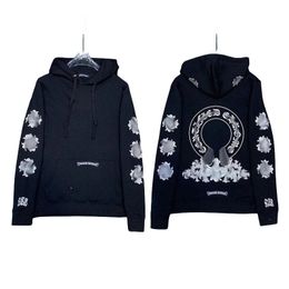 Men's Hoodies Sweatshirts Designer Hearts Hoodie Chromes Mens Hoody Clothing Women Heart Hooded Ch Cross Flower Arm Front Printed Horseshoe