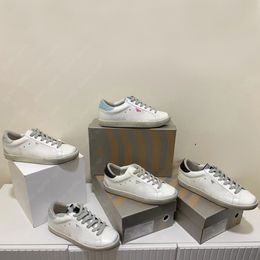 High-quality Super Brand Star Golden Italy Casual Shoes Sneakers Super Star luxury Dirtys Sequin White Do-old Dirty Designer Sneakers