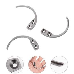 Hooks & Rails 3 Pcs Stainless Steel Anti-Theft Tag Hook Pin Opener Key Clothes Alarm Remover243S