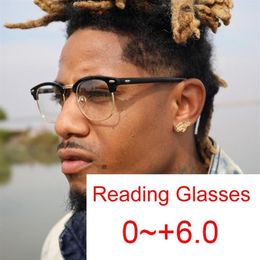 Sunglasses Trend Blue Light Blocking Reading Glasses Men Women Half Frame Diopters Casual Clear Lens Mens Presbyopia Eyeglasses275q