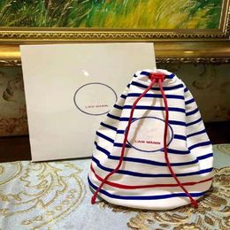 NEW Fashion VIP gift makeup bag classic red blue String cosmetic case good quality party makeup Organiser bag clutch bag with box250e