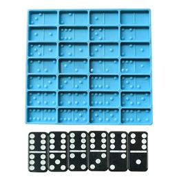 Shiny Dominoes Silicone Epoxy Resin Mould Cake Mould Fondant Moulds Cake Decorating Tools Chocolate Fondant Tools Soap Mould Diy231S