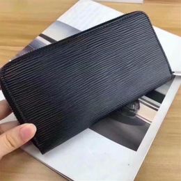 Fashionable zipper wallet cards and coins famous mens wallets leather purse credit card holder coin purse women wallet long wallet313E