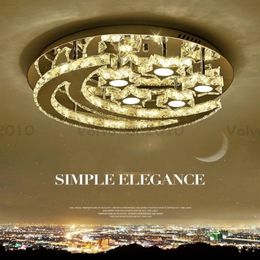 Modern Design Crystal Led Ceiling Lights Moon Stars Light Fixture For Indoor Living Room Bedroom Lustres Ceiling Lamps For Home LL296k