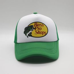 Ball Caps Bass Pro Shops Printing Net Cap Summer Outdoor Shade Casual Cap Truck Hat2390