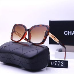 Top-Luxus-Sonnenbrille, Polaroid-Linse, Designer-Damen-Herrenbrille, Senior-Brille für Damen, Brillengestell, Vintage-Metall-Chanel-Sonnenbrille mit Box