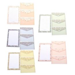 Gift Wrap 5 Sets Of Stylish A5 Letter Writing Paper Stationery Envelope Set268d