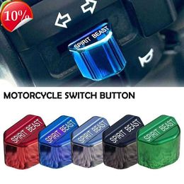 New Switch Button Aluminium Alloy Shell Decor for Motorcycle Electric Vehicle Turn Signal Switch Keycap Accessories