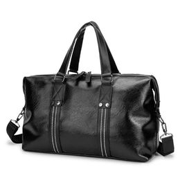 Fashion Travel Bag Men Women Classic PU Leather luggage female portable large capacity ligh tweight fitness bags244o