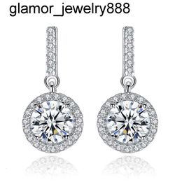 CZCITY Real 925 Sterling Silver Crystal Drop Earrings Fashion Earring Designs New Model Earrings for Women