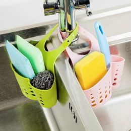 Kitchen Storage & Organization Sink Shelving Bag Dish Cloths Rack Suction Sponge Hanging Drain Holder Faucet Multipurpose254j