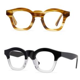 Men Optical Glasses Frame Brand Spectacle Frames Vintage Fashion Eyewear The Mask Handmade TOP Qualitly Myopia Eyeglasses with Cas2501