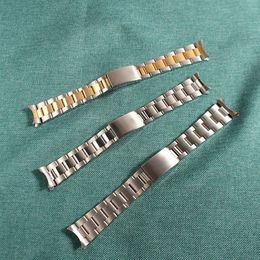 For SOLEX Strap 13mm 17mm 19mm 20mm Stainless Steel Watchband Curved End Bands Replacement Watches Accessories266e