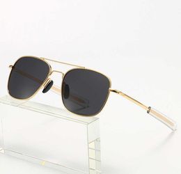 Classic Men Army MILITARY Pilot Style Polarised Sunglasses 52mm Top Metal Quality Brand Design Sun Glasses Sunglasses6313635