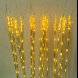 New Wheat seedling LED lamp decoration Reed lamp decoration outdoor Christmas lights Ground light 12pcs264O