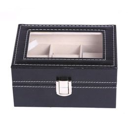 fashion PU Leather Watch Boxes 2 3 5 6 10 12 20 24 Grids Watch Storage Organiser Box Display Watch Case304x