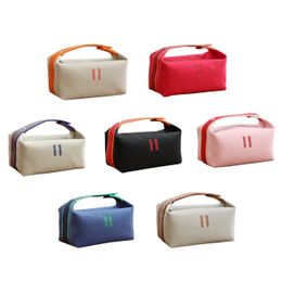 S Storage Trunk Lunch Hand Womens Wash Pouch Designer Mens Cosmetic Makeup Nylon Canvas Toiletry Bags 2size Fashion Travel Tote Clutch Pochette Bag