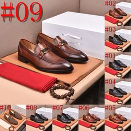 23model New Men Designer Dress Leather Shoes For Men Classic Gentleman Wedding Prom Shoes Luxury British Gold Blue National Pattern Oxfords