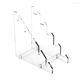 Hooks Knives Display Stand Plate Acrylic Clear For Pocket Knives Camp Survival Pocket223G