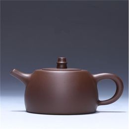 Teapot process grouting purple sand han pot original mine purple mud manufacturers direct gifts Customised ceramic craft tea set292z