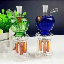 Glass Pipes Oil Burner Glass Water Pipes Oil Smoking Hookahs Upper apple and lower four claw glass hookah