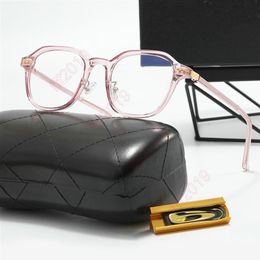 2022 Fashion Brand Sunglasses round Optical Glasses Women Men Clear Anti Blue Light Blocking Glasses Frame Prescription Transparen2878