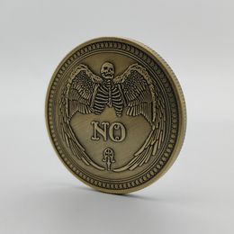 Arts And Crafts Yes Or No Copy Coin Commemorative Prediction Decision Making Challenge Vintage Skl Handicraft Travel Souvenir Art