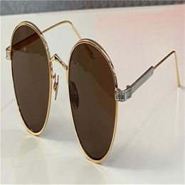 New fashion design sunglasses 0009S retro round k gold frame trend avant-garde style protection eyewear uv 400 top quality with bo264p