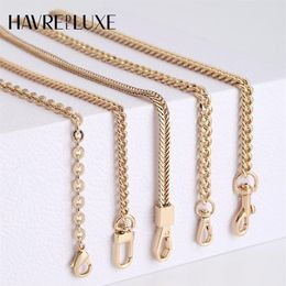 Bag Parts Accessories Golden Chain Metal Extension Chains Underarm Crossbody Shoulder Belt Replacement s Strap For Women's 22266U